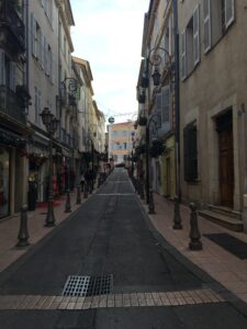 Other side of my street in Antibes