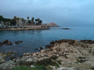 Rocky beaches in Antibes