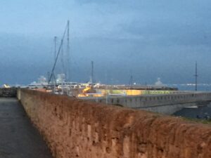 Port Vauban at dusk