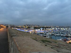 Port Vauban at dusk